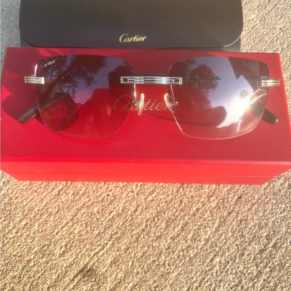 Black Glasses Cartier